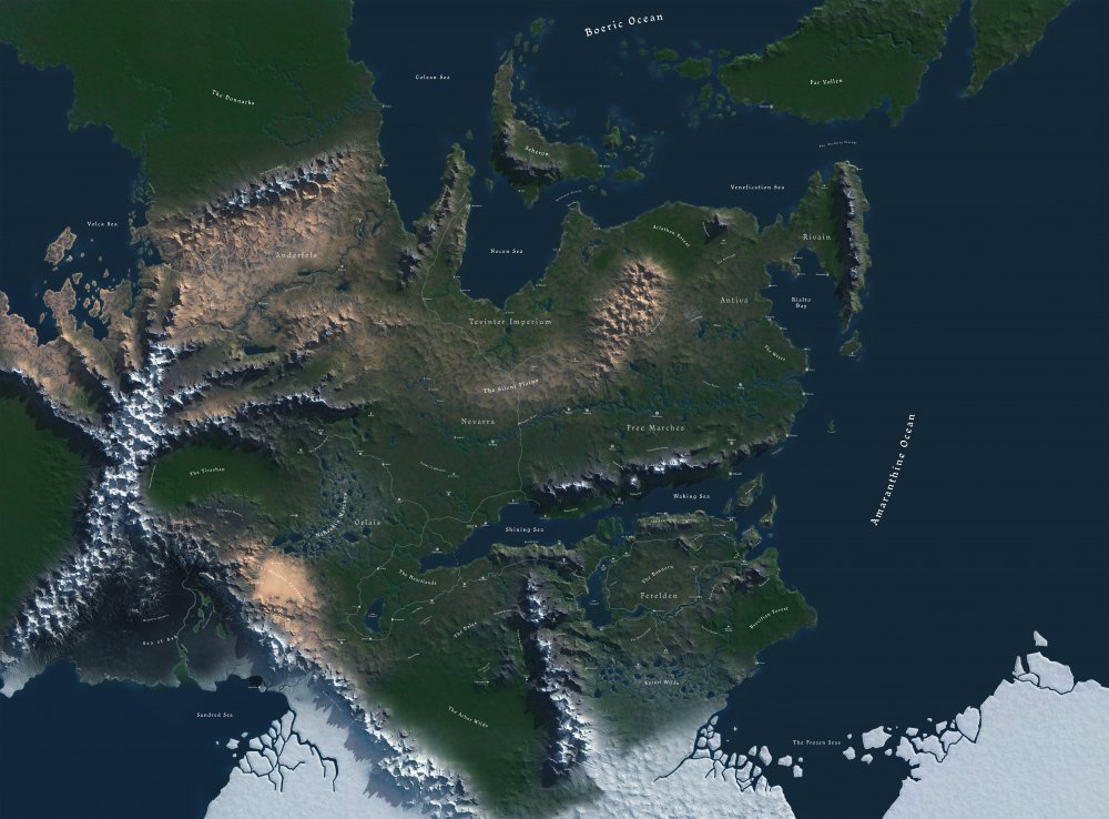 Thedas map realistic with shadows