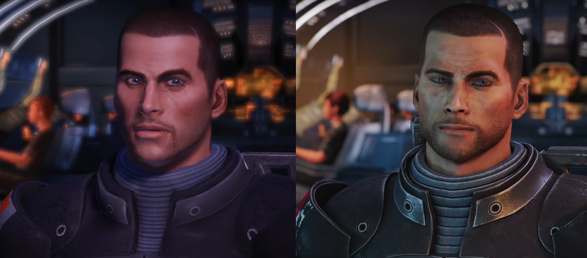 Remastered effects. Mass Effect 1 Legendary Edition. Масс эффект сравнение графики. Mass Effect Legendary Edition ps5. Масс эффект легендарное издание сравнение графики.
