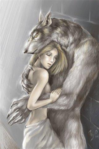 волк и девушка.JPG